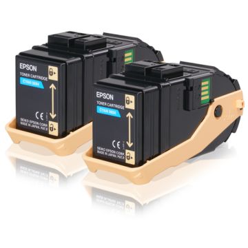 EPSON Pack 2 cartouches Toner Cyan 2x7 500 pages