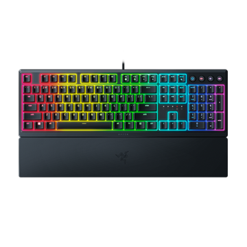 RAZER Ornata V3 Noir - Clavier de jeu AZERTY - Switches Méca-Membrane - Repose-Poignet Ergonomique - RGB Chroma 10 zones