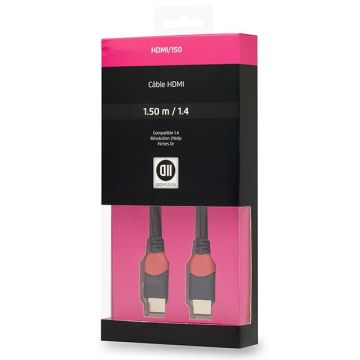 Câble HDMI mâle/mâle 1.50 m noir
