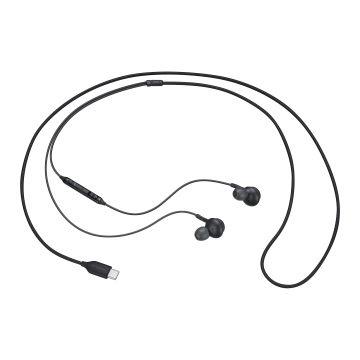 Ecouteurs intra auriculaires filair Cable tissu Noir Sound by AKG, USB type C SAMSUNG - EO-IC100BBEGEU