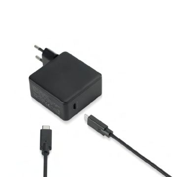 Bundle chargeur USB-C + câble USB-C/USB-C 2m - Chargeur 1 port USB-C 100W - PD 3.0/QC3.0 - noir - en sachet