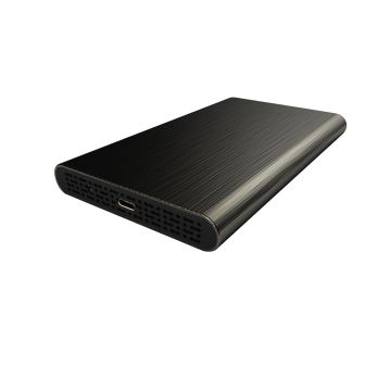Boitier externe HEDEN 2.5' en Alu sortie USB 3.1 Gen 2 *, Type C cable USB-C/USB-A + USB-C/USB-C NOIR