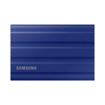 SSD EXT SAMSUNG T7 Shield 2000G Bleu USB 3.2 Gen 2 Lecture 1050 Mo/s Ecriture 1000 Mo/s MU-PE2T0R/EU