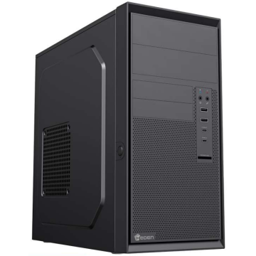 Boitier MicroATX Aero2 Heden avec alimentation 455W (puissance continue 250W),  2 ports USB Type-C 2.0 / 2 ports USB 3.0 / Lecteur de carte / Audio HD / 9 baies
