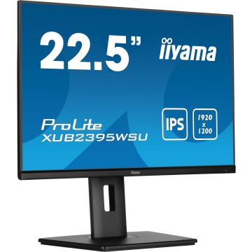 Ecran IIYAMA 23'' LED IPS 16:10 4ms1920x1080 VGA HDMI DisplayPort Hub USB 13cm pied réglable en haute Pivot XUB2395WSU-B5