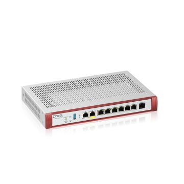 Zyxel USG FLEX 200 HP Firewall - 1*2.5G, 1*2.5G (PoE+) & 6*1G, 1*USB with1 YR Gold Security Pack.