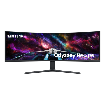 Ecran 57'' Samsung Gaming Odyssey NEO G9 DUHD 7680 x 2160 240Hz VA Incurvé 1ms 420cd/m² 3xHDMI 2xUSB 2xLAN Displayport 4xHPs Pied Reglable Haut Inclin Pivot
