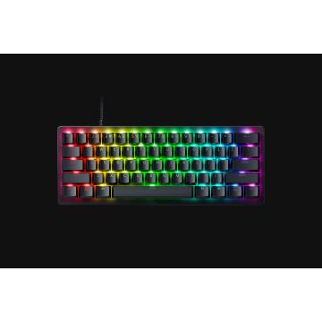 RAZER Huntsman V3 Pro Mini Noir - Clavier Gamer Optique 60%, Switches Analogiques réglables 0,1 à 4,0mm, Touches en PBT Doubleshot, AZERTY
