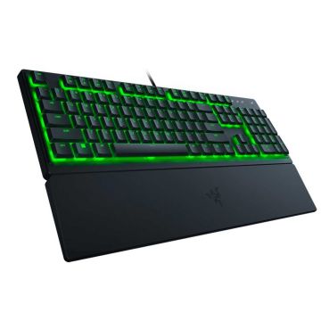 RAZER Ornata V3 X Noir - Clavier de jeu AZERTY - Switches à Membrane Silencieux - Repose-Poignet Ergonomique - RGB Chroma 1 zone - Touches en ABS