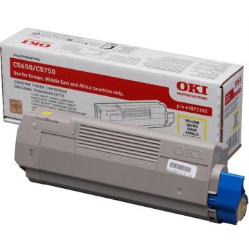 OKI Cartouche Toner C5650 Jaune 2 000 pages