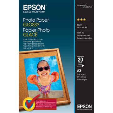 EPSON 20f papier photo brillant A3 200g
