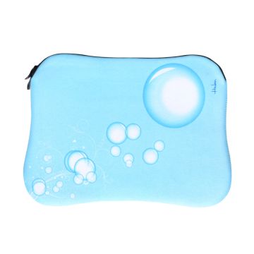 Housse neoprene Heden Bulles bleu pour nb jusqu a & 13