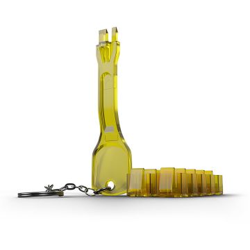 Verrous de ports RJ45 (10 pièces) avec clé, jaune
