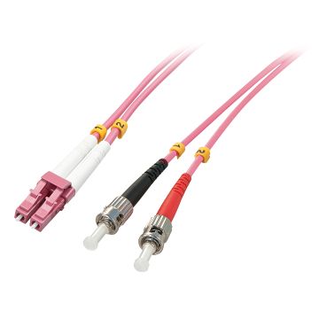 Fibre Optique Duplex LC/ST OM4, 15m