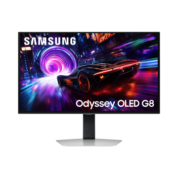 Ecran 27'' Samsung Gaming ODYSSEY G8 Noir OLED 240Hz 0.03ms 3840X2160 250cd/m² 2xHDMI DP 3xUSB Casque Pied réglable hauteur orientable inclinable pivot