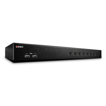 Switch KVM DVI-I Single Link, USB 2.0 & Audio, 8 ports
