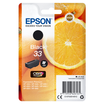 EPSON Encre Noire Claria Premium Oranges 33