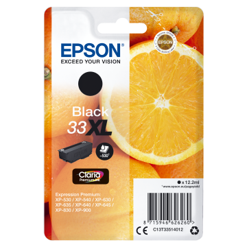 EPSON Cartouche Oranges 33XL Encre claria Premium Noir 12,2ml