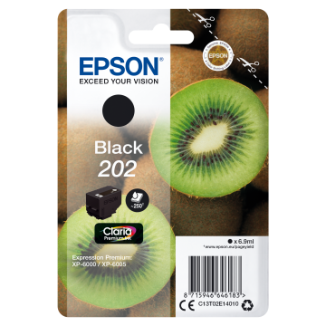 EPSON Cartouche Kiwi 202 Encre Claria Premium Noir 6,9ml