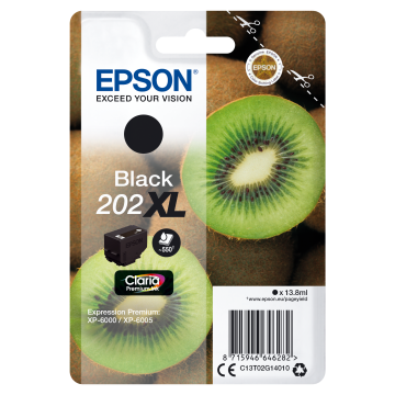 EPSON Cartouche Kiwi 202XL Encre Claria Premium Noir 13,8ml