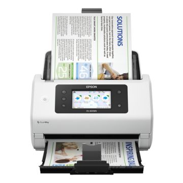 EPSON Workforce DS-800WN Scanner à défilement A4 , chargeur 100f, R-V, 50ppm , wifi, Ethernet 