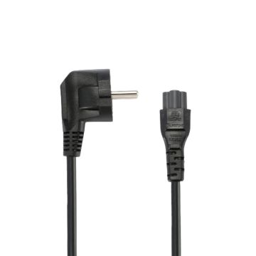 Câble alimentation secteur CEE7/C5 - Longueur 2.5M - Noir - en sachet