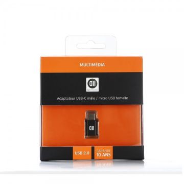 Adp USB-C male/micro USB femelle noir - USB2.0