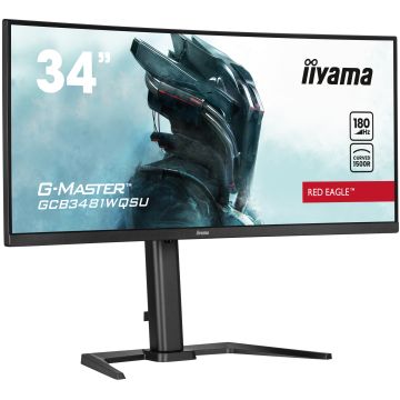 Ecran IIYAMA 34 0.3ms G-Master Red eagle VA Incurvé 21:9 3440x1440 180Hz 500 cd/m² 2xHDMI 2xDP 4xUSB 3.2 2xHP 15cm pied réglable hauteur Black tuner