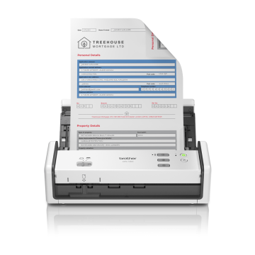 BROTHER ADS1300 Scanner de documents compact, recto-verso, 30ppm, 600dpi, 256Mo, chargeur 20f, USB-C