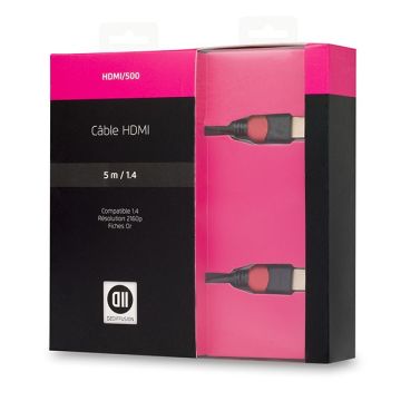 Câble HDMI mâle/mâle 5m noir