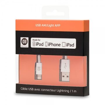 Câble USB pour Apple Lighting 1 m