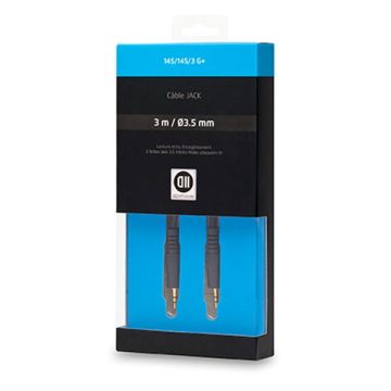 Câble Jack 3.5mm mâle 3 m Fiches Or