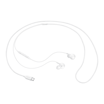 Ecouteurs intra auriculaires filair Cable tissu Blanc Sound by AKG, USB type C SAMSUNG - EO-IC100BWEGEU