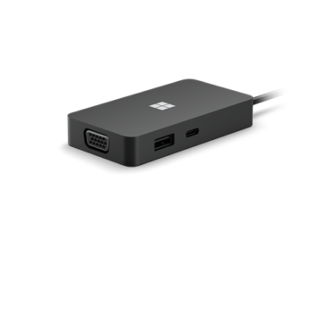 Station d'accueil pour Surface Microsoft USB-C Travel Hub VGA,HDMI Noir 1E4-00002