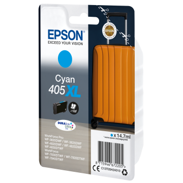 EPSON Cartouche Encre Durabrite Ultra Valise 405XL Cyan 14,7ml