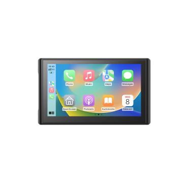 Ecran Carplay & Android auto 7'' - Support magnétique - Chargeur allume cigare et cable d'alimentation inclus