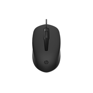 HP Souris filaire noir 150 forme galbee 1600dpi