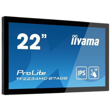 Ecran IIYAMA 21.5" NoirTactile PCAP 10points FHD 1920x1080 8ms 350cd/m² USB VGA HDMI DP Noir sans cadre Dalle Anti reflet Open Frame