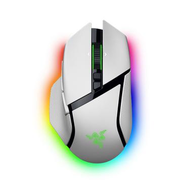 RAZER Basilisk V3 Pro 35K Blanc / NEW GEN - Souris de Jeu Ergonomique sans Fil entièrement personnalisable - RGB - molette et commandes personnalisables