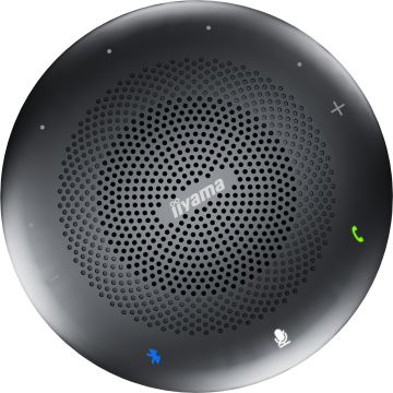 Haut-parleur Bluetooth IIYAMA pour les salles de réunion avec son omnidirectionnel à 360 degrés Coloris Noir UC SPK01M