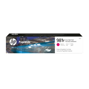 HP Cartouche encre 981Y PageWide Magenta THC 16 000 pages