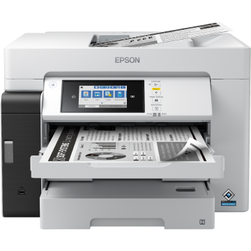 EPSON EcoTank ET-M16685 BlueAngel MFP Jet d'encre rechargeable mono A3+, 25ppm, R-V impression-scanne, chargeur 50f, wifi, wifi-direct, Ethernet, 3bacs A3 550f 