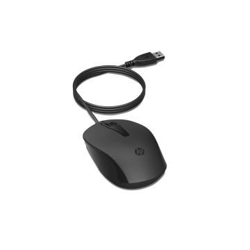 HP Souris filaire noir 150 forme galbee 1600dpi