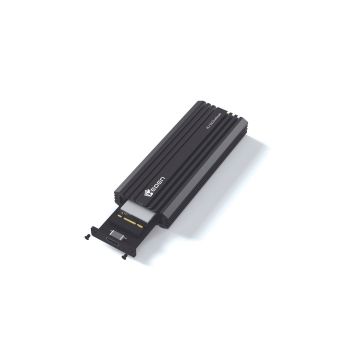 HEDEN Boitier externe SSD M2 - Double interface NVMe+Sata - USB 3.2 - câble USB C - USB C/A inclus - Tout en alu
