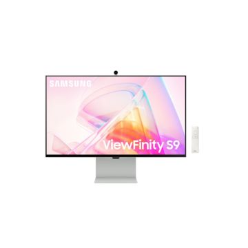 ECRAN 27 SAMSUNG S90PC ViewFinity Silver 60Hz 5ms 5K 5120x2880 IPS 16:9 600cd/m2 3xUSB-C Mini DP Thunderbolt4 Webcam hautparlers Pied régl Pivot