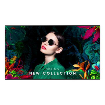 ECRAN SAMSUNG 98'' LFD 16:9 24h/7j UHD 3840 x 2160 500cd/m² Tizen 7.0 1xDP 1.2 3xHDMI 2.0 2xUSB 2.0 Paysage/Portrait QM98C