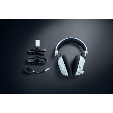 RAZER BlackShark V3 Pro Blanc for PlayStation - Casque E-sports sans fil avec reduction active du bruit (ANC)