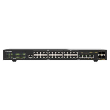 Switch Qnap QSW-M2130P-2C2S26T 24x 2.5GbE RJ45 PoE + 2x 10GbE RJ45 + 2x 10GbE SFP+ + 2x 10GbE Combo Web administrable