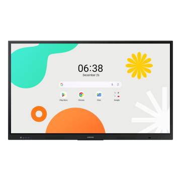 ECRAN SAMSUNG 65'' LFD WA65F Tactile intéractif 4K UHD 3840x2160 400cd/m² 16:9 Android 14 Certification EDLA HPs 15W x 2 compatible OPS / LH65WAFWLGCXEN