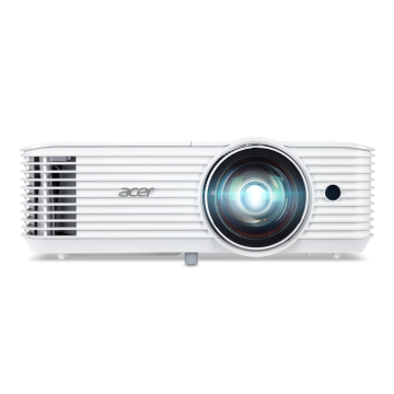 PROJECTEUR ACER S1386WHn Lampe 3,600 Lm- WXGA (1280 x 800), 16/9 - Zoom Optique 1X Courte Foc 16W Speaker x1 3,1 2xHDMI 2xD-Sub 3 ans RA - Housse MR.JQH11.001 !